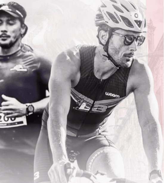 Leandro Freitas competindo no Ironman